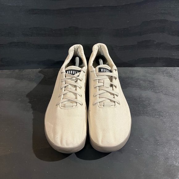 NOBULL CrossFit Lifting Shoes Men’s Size 13.5 White Grey Workout Sneakers - Picture 3 of 8